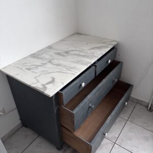 Vintage Kommode mit Marmorplatte