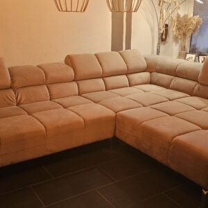 XXL Eckcouch mit verstellbaren Nackenstützen 320cm x 210cm