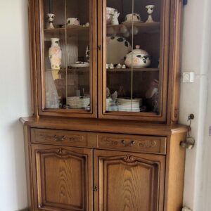 Vitrinenschrank Eiche rustikal