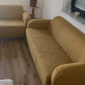 Sitzgruppe 2er und 3er gelb