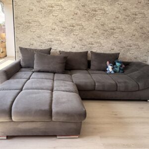 XXL Couch+Boxspringbett+Kühlschrank