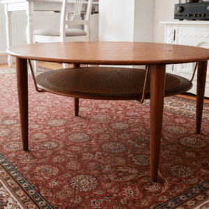 Runder FD-515 Minerva Couchtisch aus Teak von Peter Hvidt & Orla Molgaard Nielsen für France & Son, Dänemark, 1960er